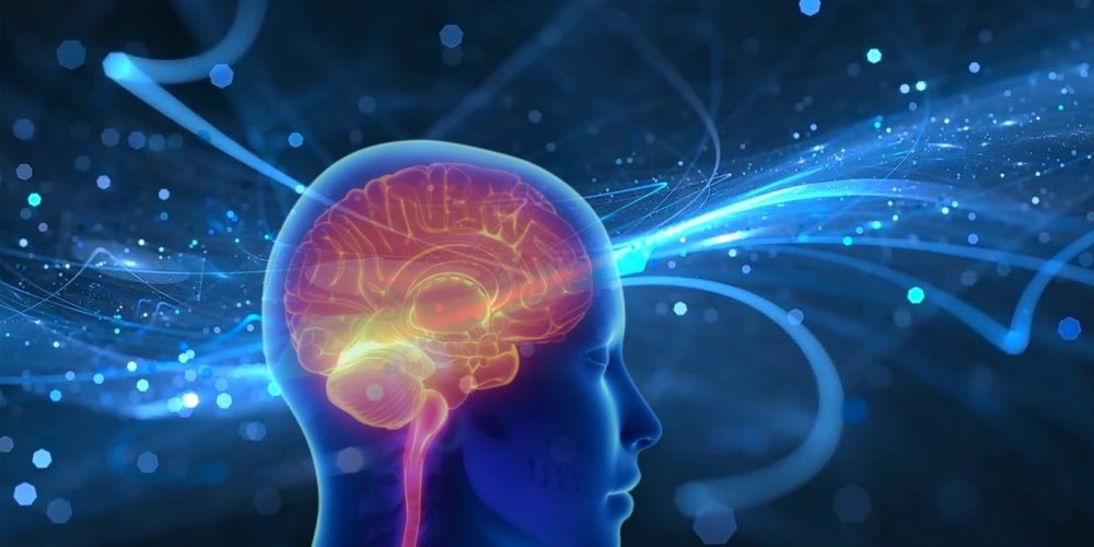 Image of a person with ethereal looking brainwaves